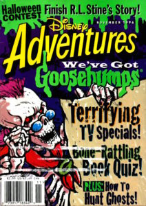 Disney Adventures Goosebumps contest