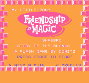 Friendship is 8-Bit Story of the Blanks by Donitz