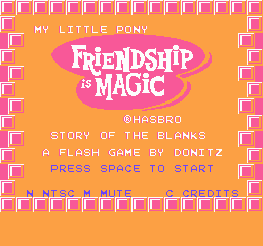 Friendship is 8-Bit Story of the Blanks by Donitz